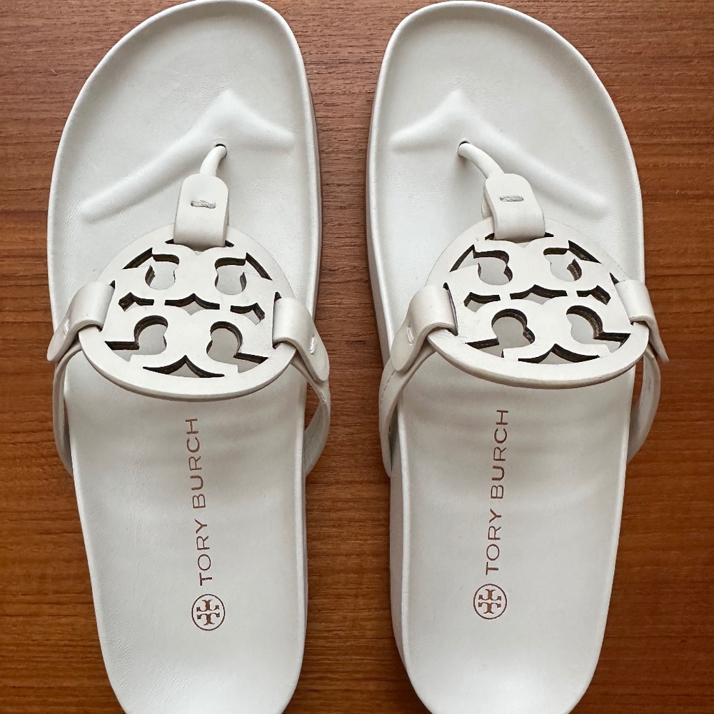 Tory Burch Miller Ivory Cloud Sandal, New